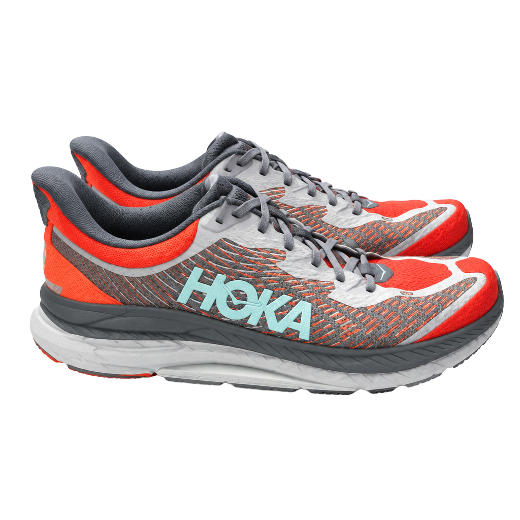 HOKA Mafate Speed 4 Trail Running Shoes Cerise Stormy Skies 1