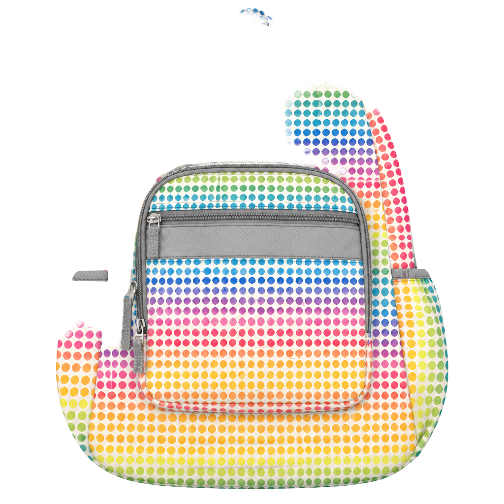 L.L. Bean Original Book Pack Kids Backpack Small Rainbow Dots 1