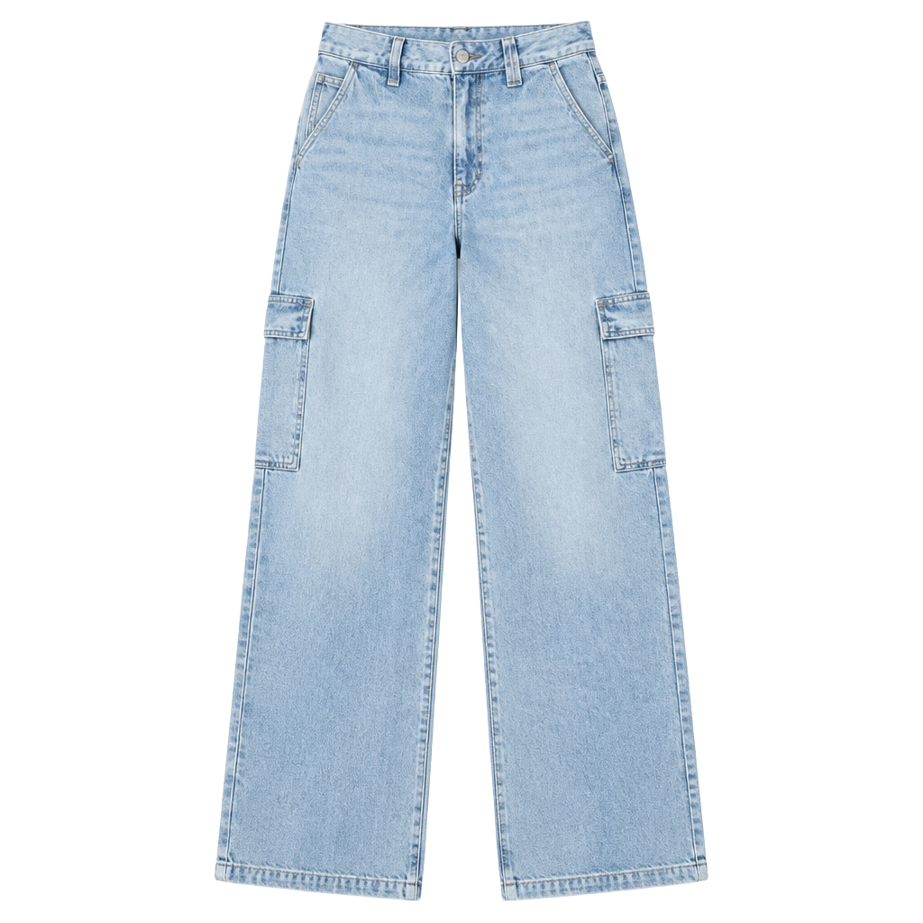 American Eagle Dreamy Drape Baggy Wide Leg Jeans Size 6 1