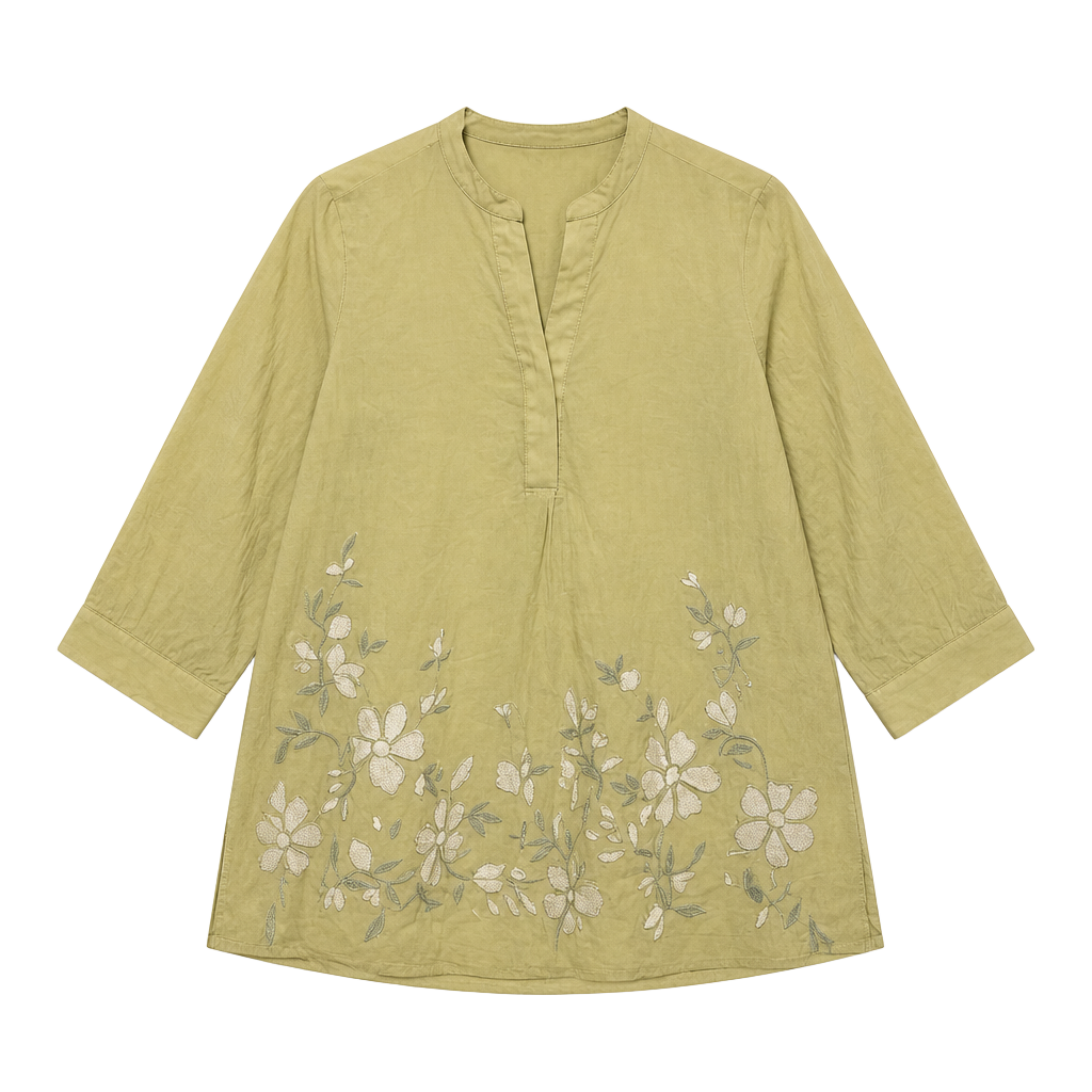 Akkriti By Pantaloons Embroidered Tunic Size XL Green 1