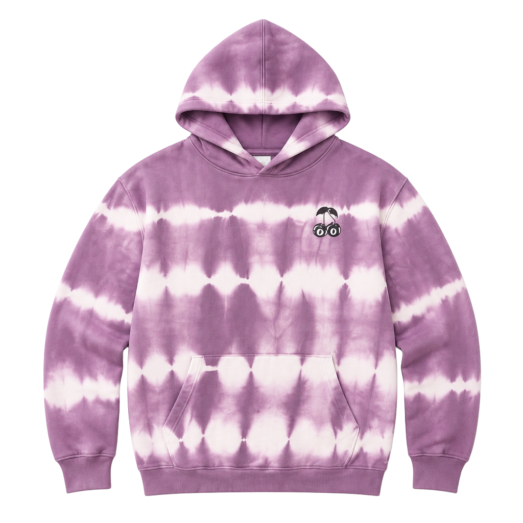 Retrofit Lucky Cherry Tie Dye Hoodie Size L Unisex 1