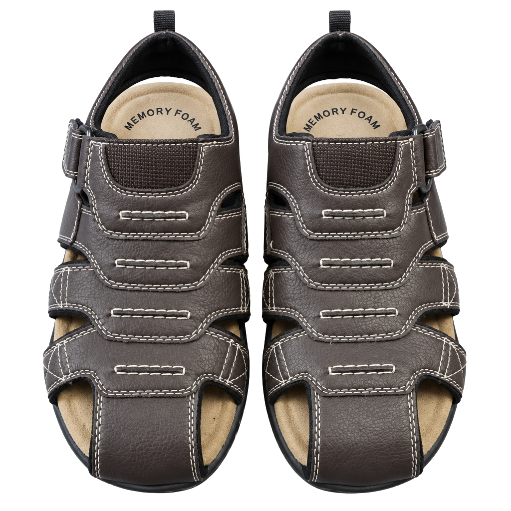 Dockers Searose Fisherman Sandals Size 8M Brown Memory Foam 1