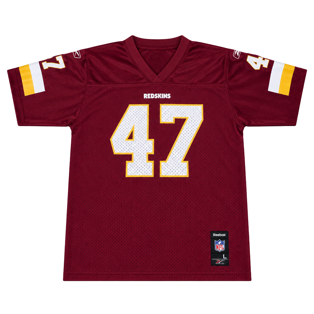 Reebok Washington Redskins 47 Jersey Size Large (14-16) Burgundy 1