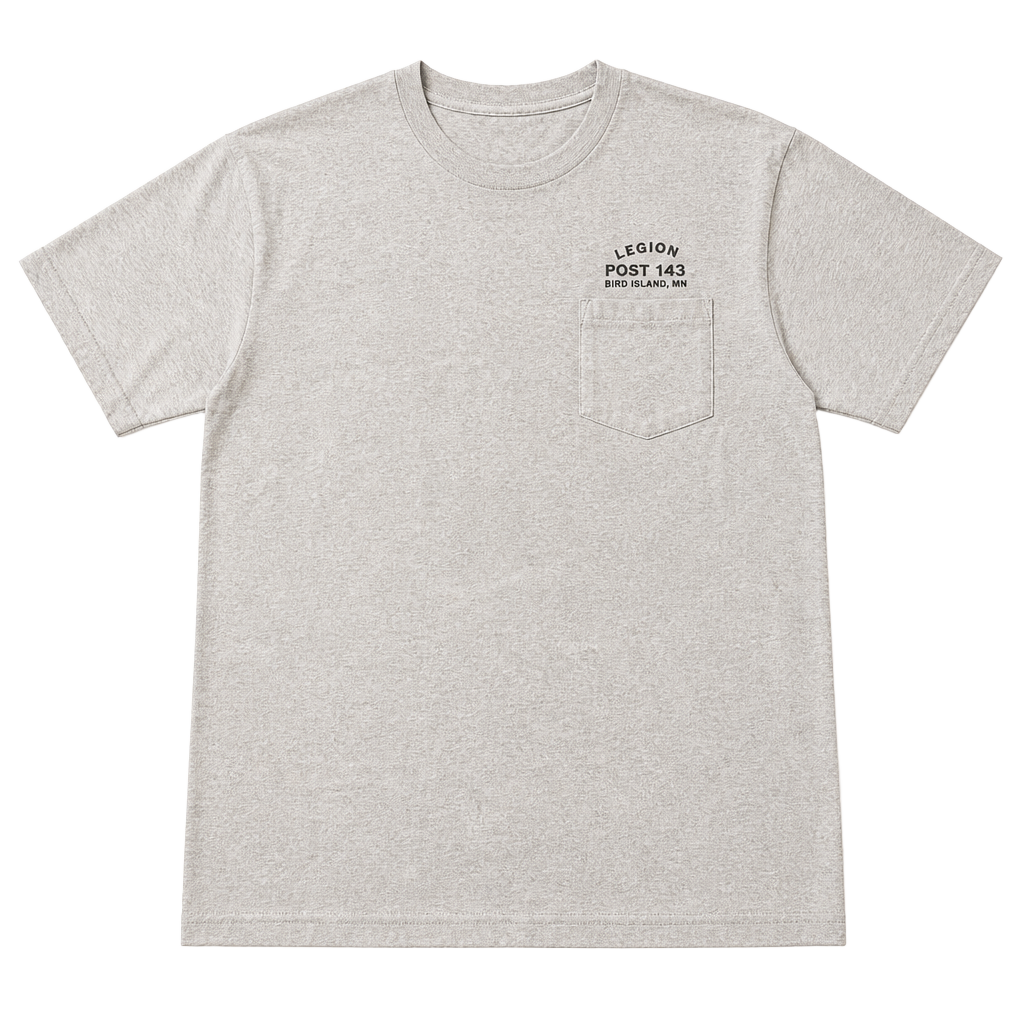 Gildan Ultra Cotton Pocket T-Shirt Legion Post 143 Bristol IN Gray XL 1