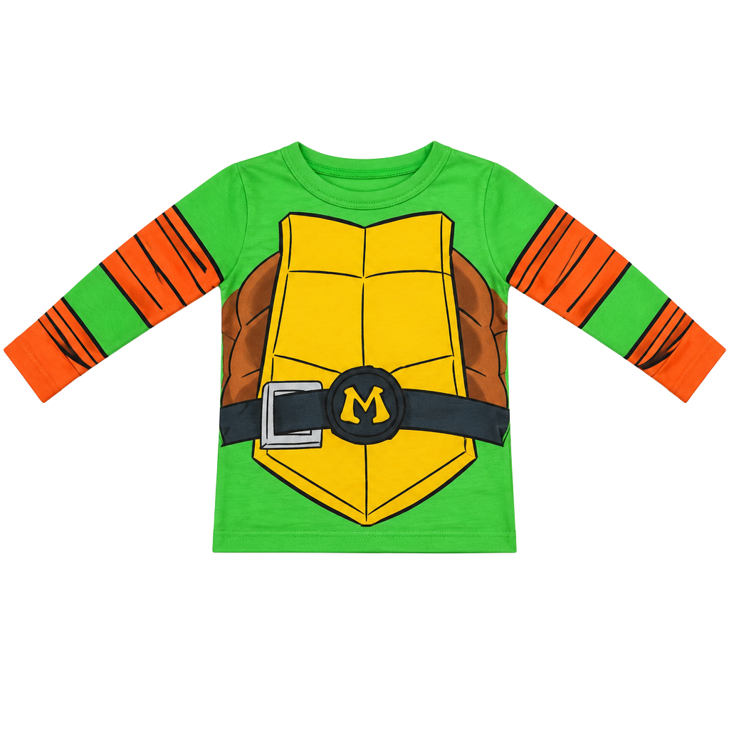 Kids Teenage Mutant Ninja Turtles Long Sleeve Shirt 18M Green#98 1