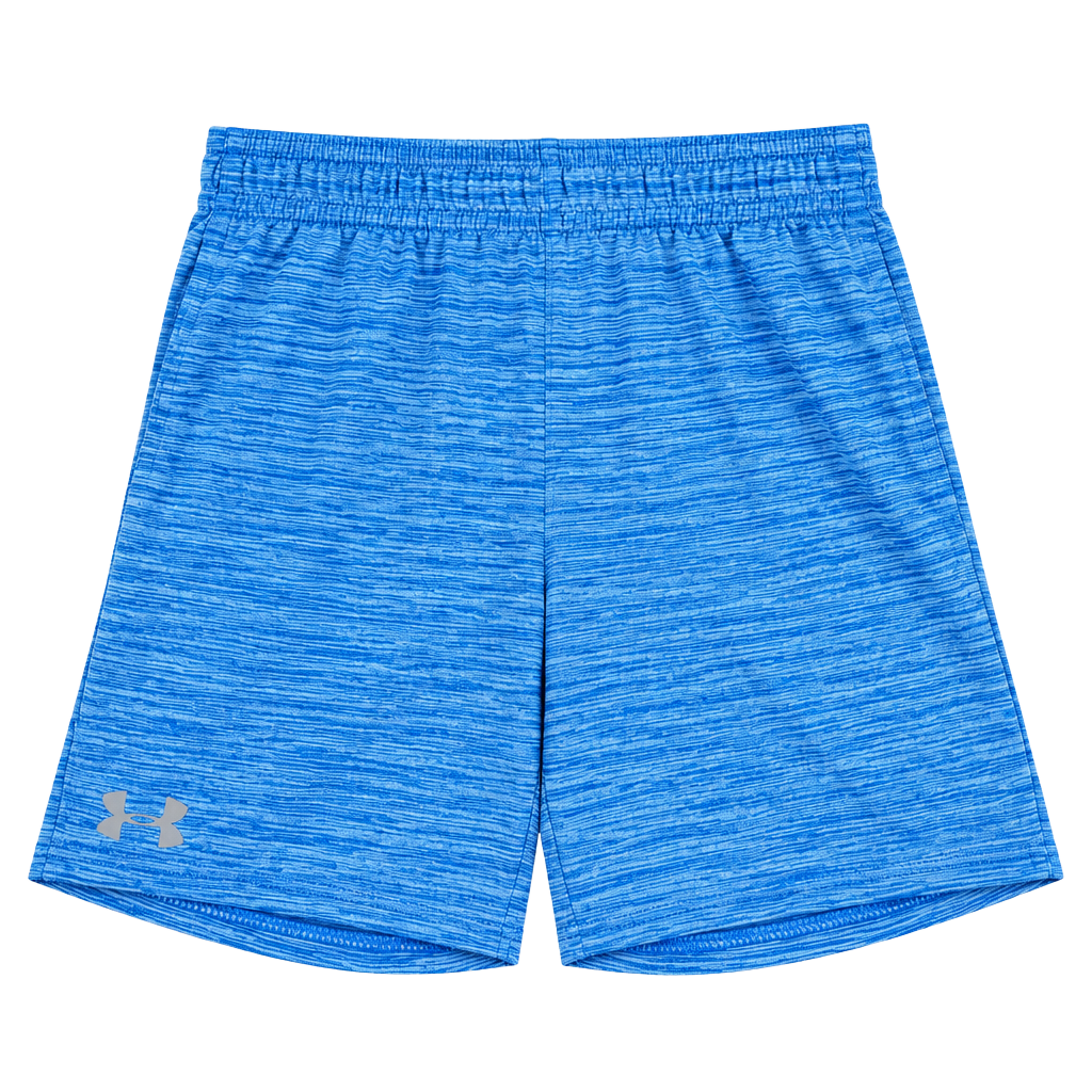Kids Under Armour Athletic Shorts Size 6 Blue Space Dye Polyester#184 1