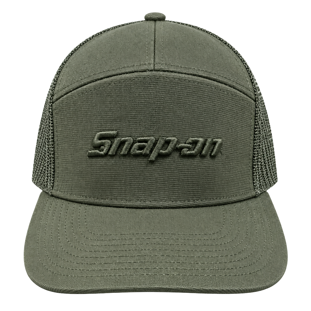 Snap-on Trucker Hat Black Mesh Adjustable Snapback#181 1