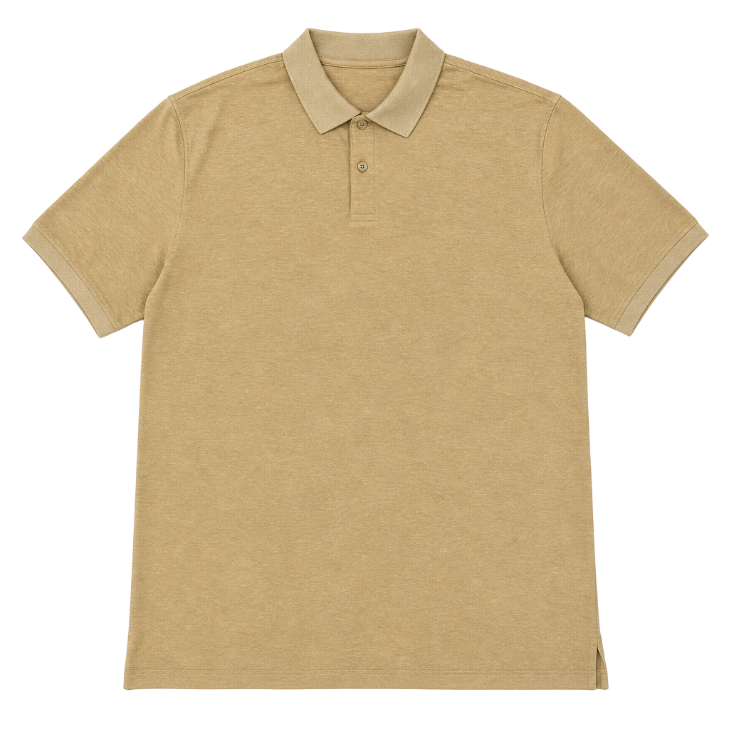 Member's Mark Men's Stretch Pique Polo Shirt Beige 1
