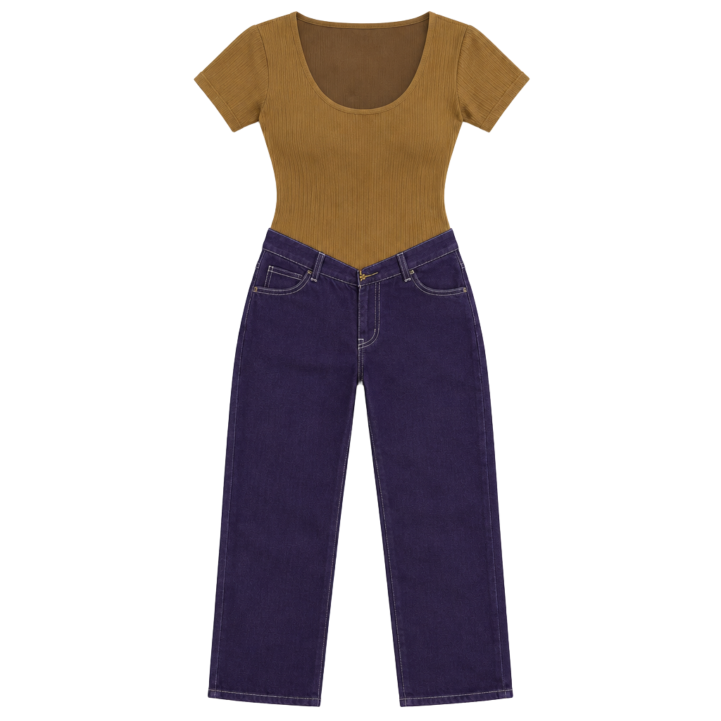 S.O.N.G. Cargo Pants Size 1/25 Purple Cotton Contrast Stitching 1