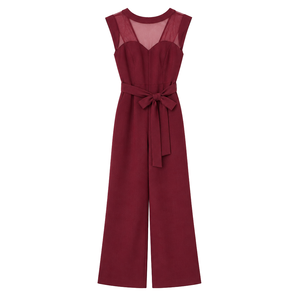 Moa Moa Jumpsuit Size S Burgundy 1