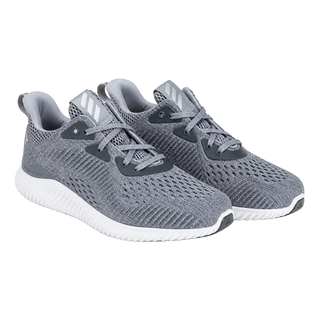 Adidas Alphabounce 1 M Grey White Running Shoes GV8826 Men's Size 7.5 1