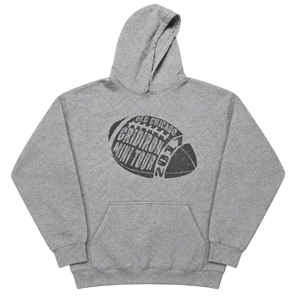 Old Chicago Gridiron Mini Tour 2017 Hoodie Gray Sweatshirt Large 1