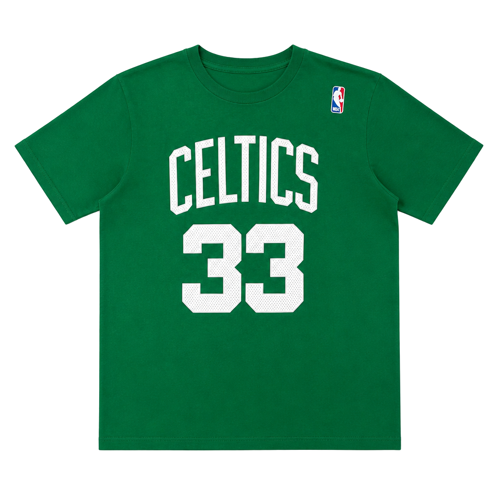 Adidas Boston Celtics Larry Bird 33 T-Shirt Size M Green Like New! 1