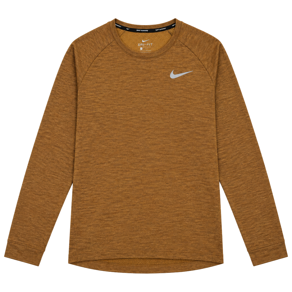Nike Dri-FIT Running Pullover Size L Brown Thermals 1
