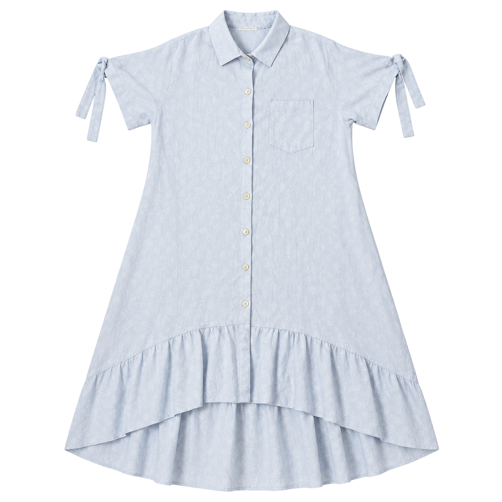 Cristina Vergani Linen Dress Blue Size XL 1
