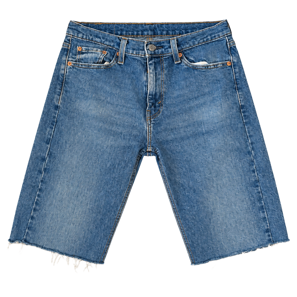 Levi's Men's Medium Blue Cutoff Denim Shorts with Frayed Hem size W30 1