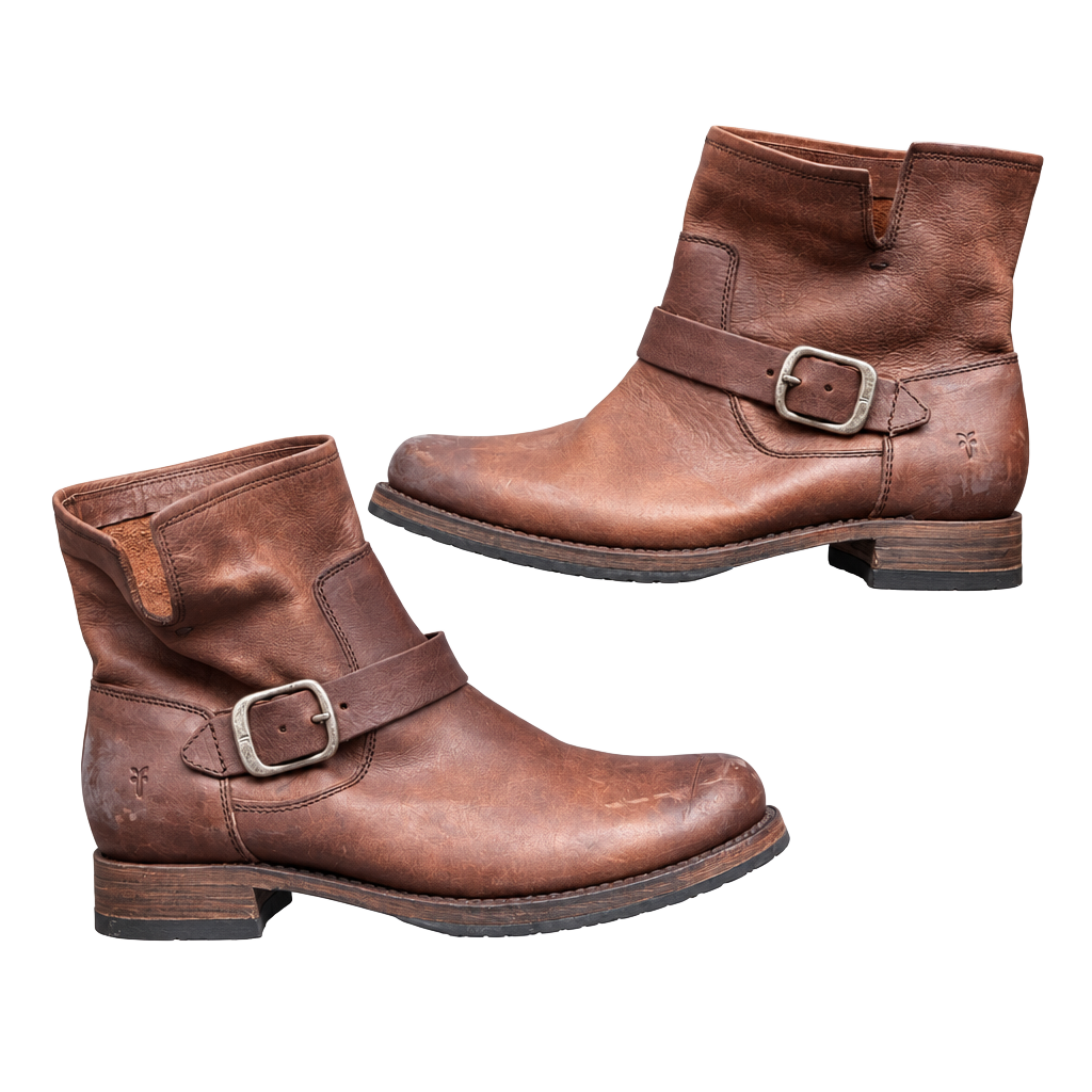 Frye Veronica Bootie Size 9.5B Brown Leather Ankle Boots 1
