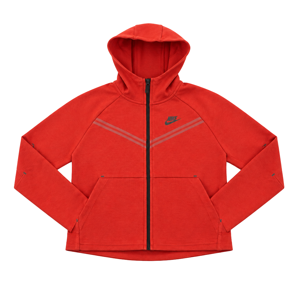 Nike Sportswear Tech Fleece Windrunner Full-Zip Hoodie Red Women's Extra Small 1