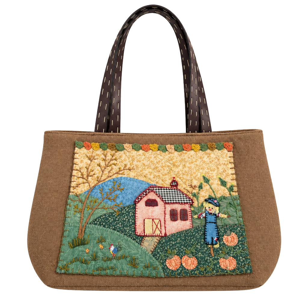 Cappelli Straworld Inc. Fall Quilted Tote Bag Cottagecore 1