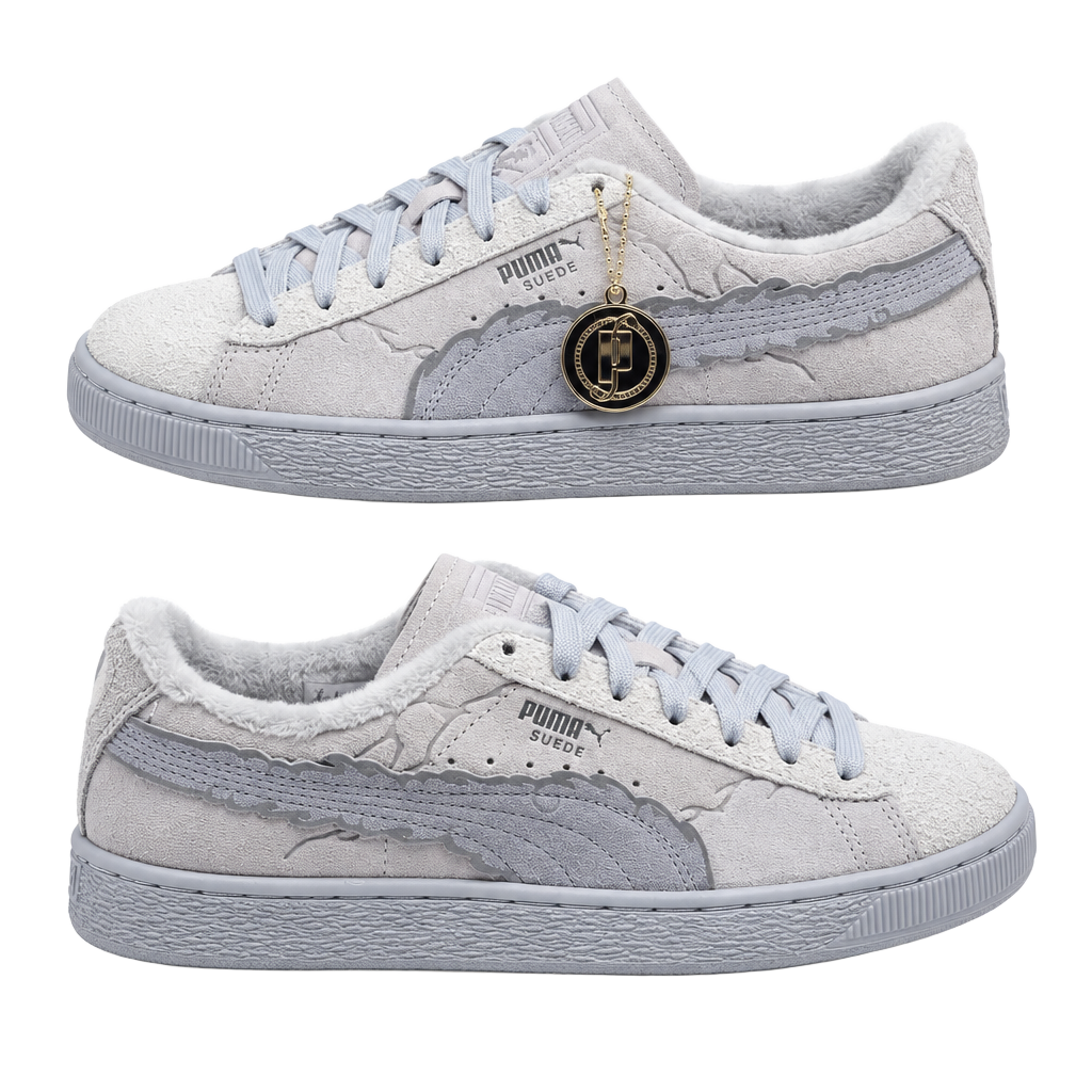Puma Suede x One Piece Gear 5 Luffy Grey 396720-01 GS Size 5.5Y (New in Box) 1