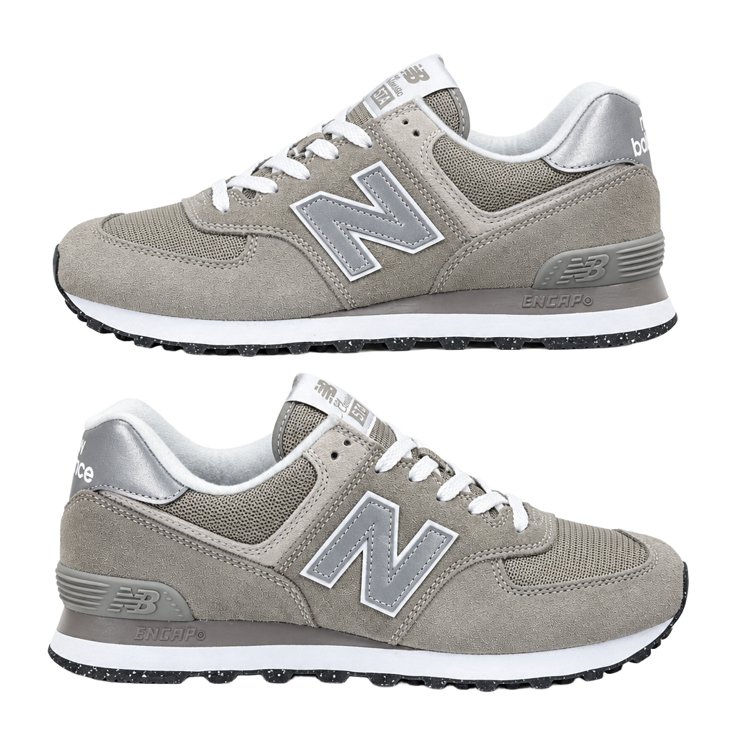 New Balance 574 Core ML574EGG Size 8.5 Men’s Grey Suede Sneakers New 1