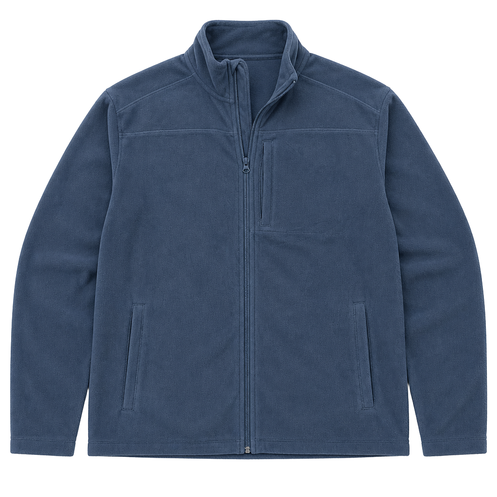 Woolrich Men's Blue Full Zip Fleece Jacket Size L 1