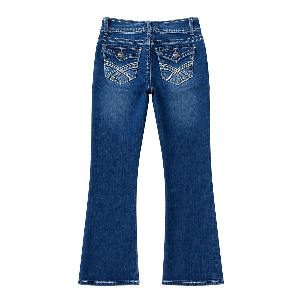 Y2K Wallflower The Luscious Curvy Bootcut Jeans Size 3 Dark Wash 1