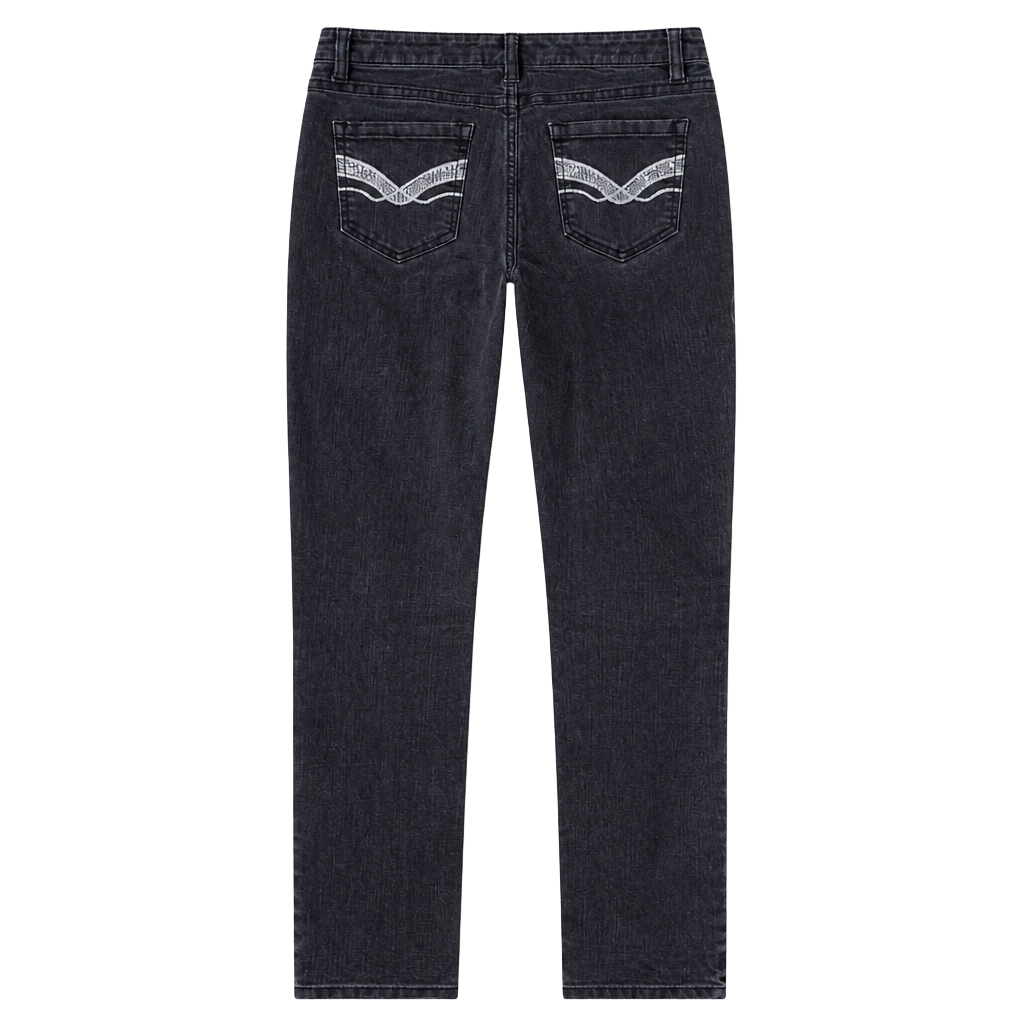 Y2K D.jeans Black Low Rise Skinny Denim Jeans Waist 28" 1
