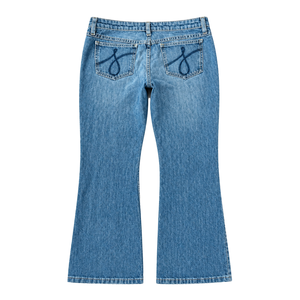 Y2K Vintage Juicy Couture Flared Low Rise Jeans Size 29" Waist 1