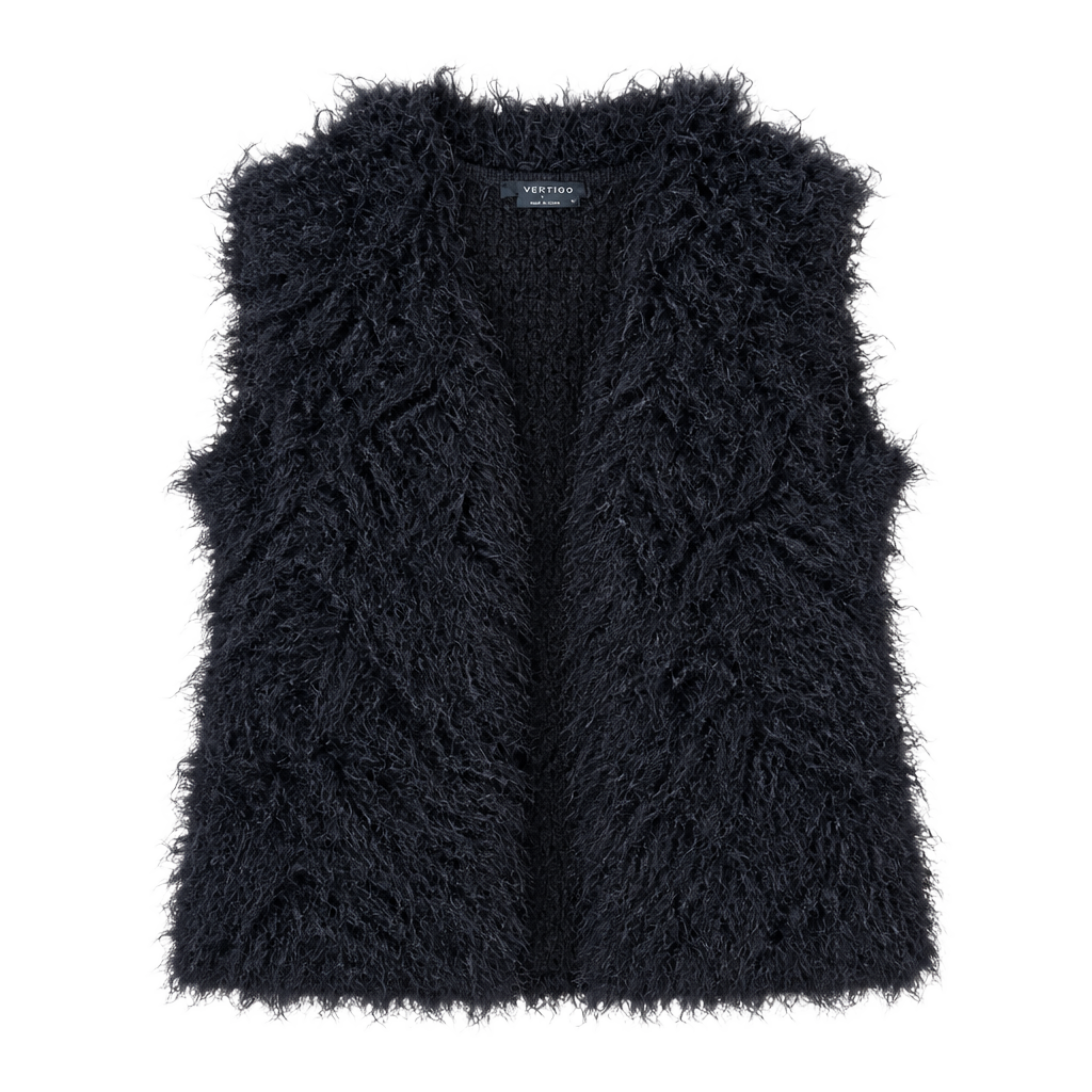Y2k Vertigo Shaggy Vest XS/S 1