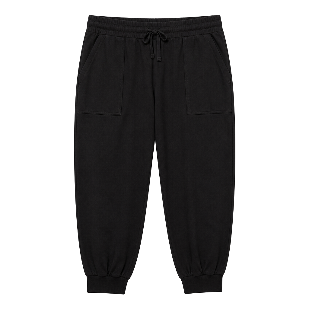 Splendid Black Drawstring Cargo Jogger Pants L 1
