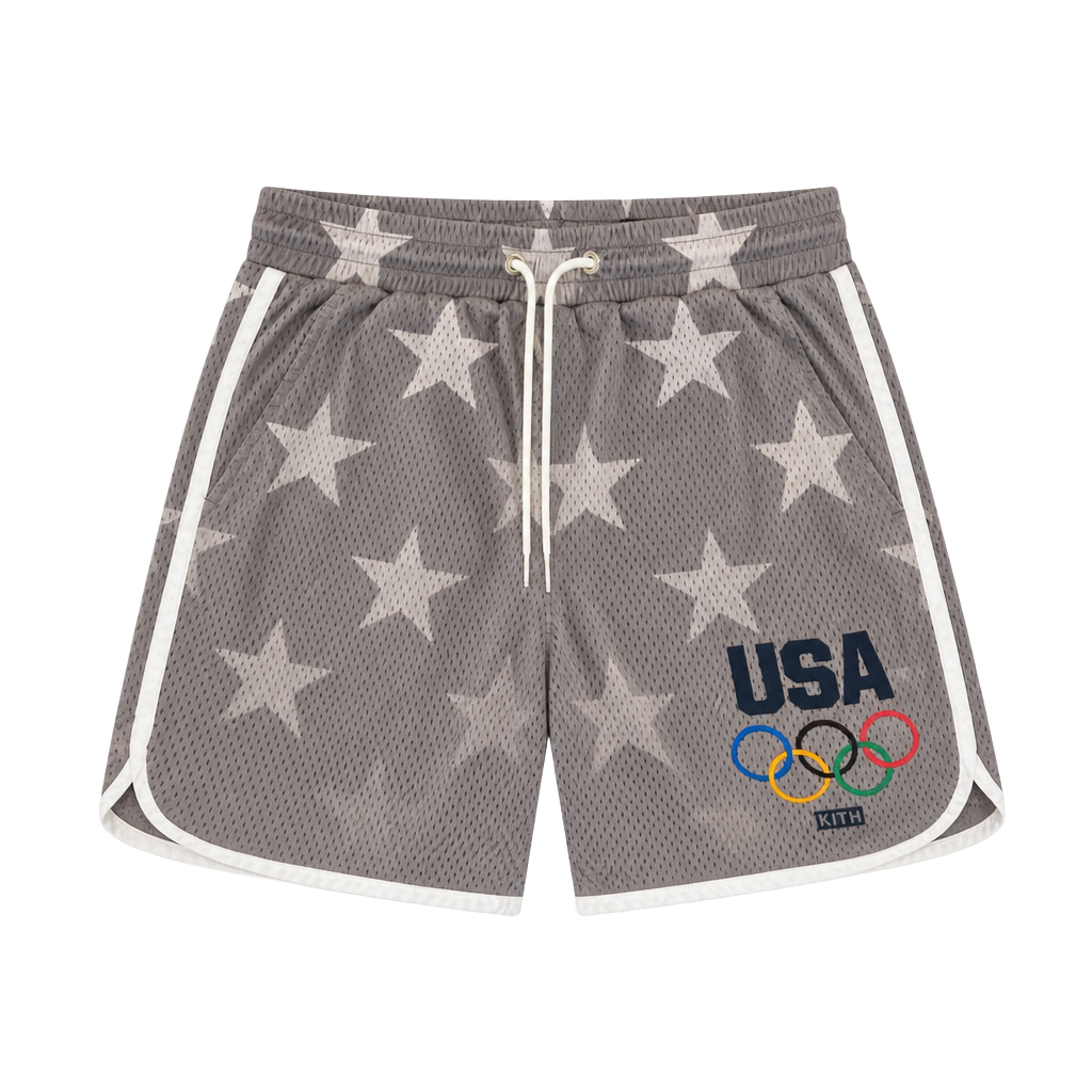 Kith x Team USA Olympic Mesh Shorts Size XS 1