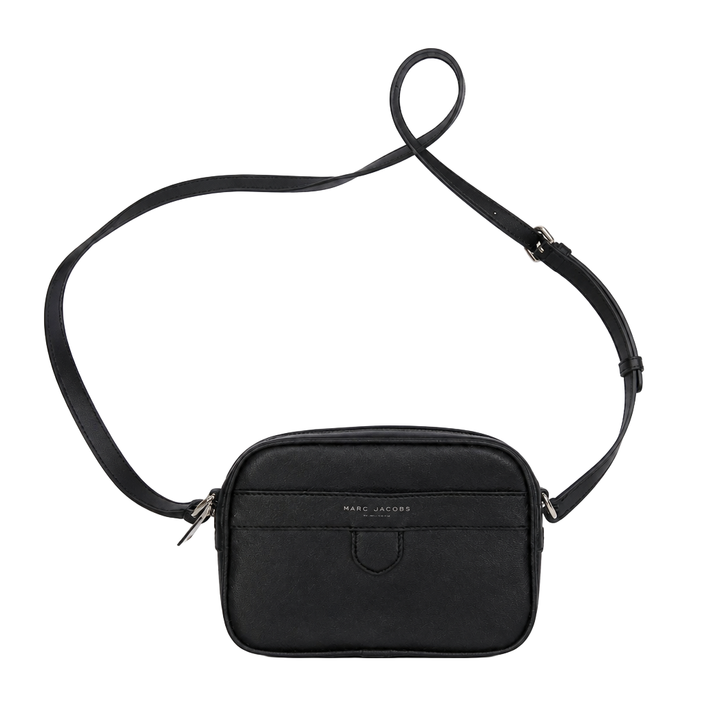 Marc Jacobs Black Saffiano Leather Crossbody Bag 1