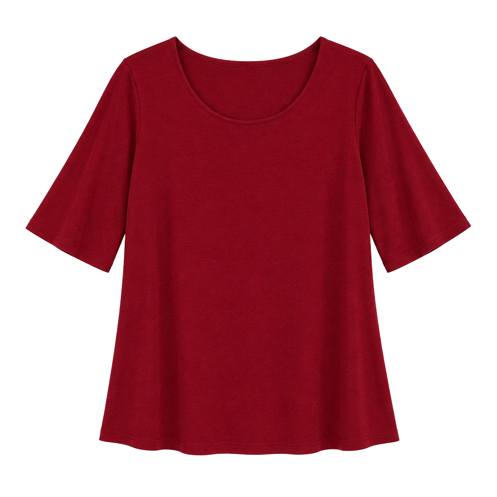 SHOWMALL Women's Plus Size 3/4 Sleeve Swing Tunic Top, 1