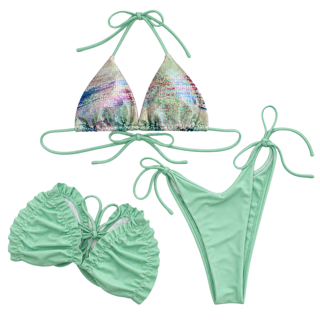 SHEIN Bikini Set Size M w/ an extra bikini top 1
