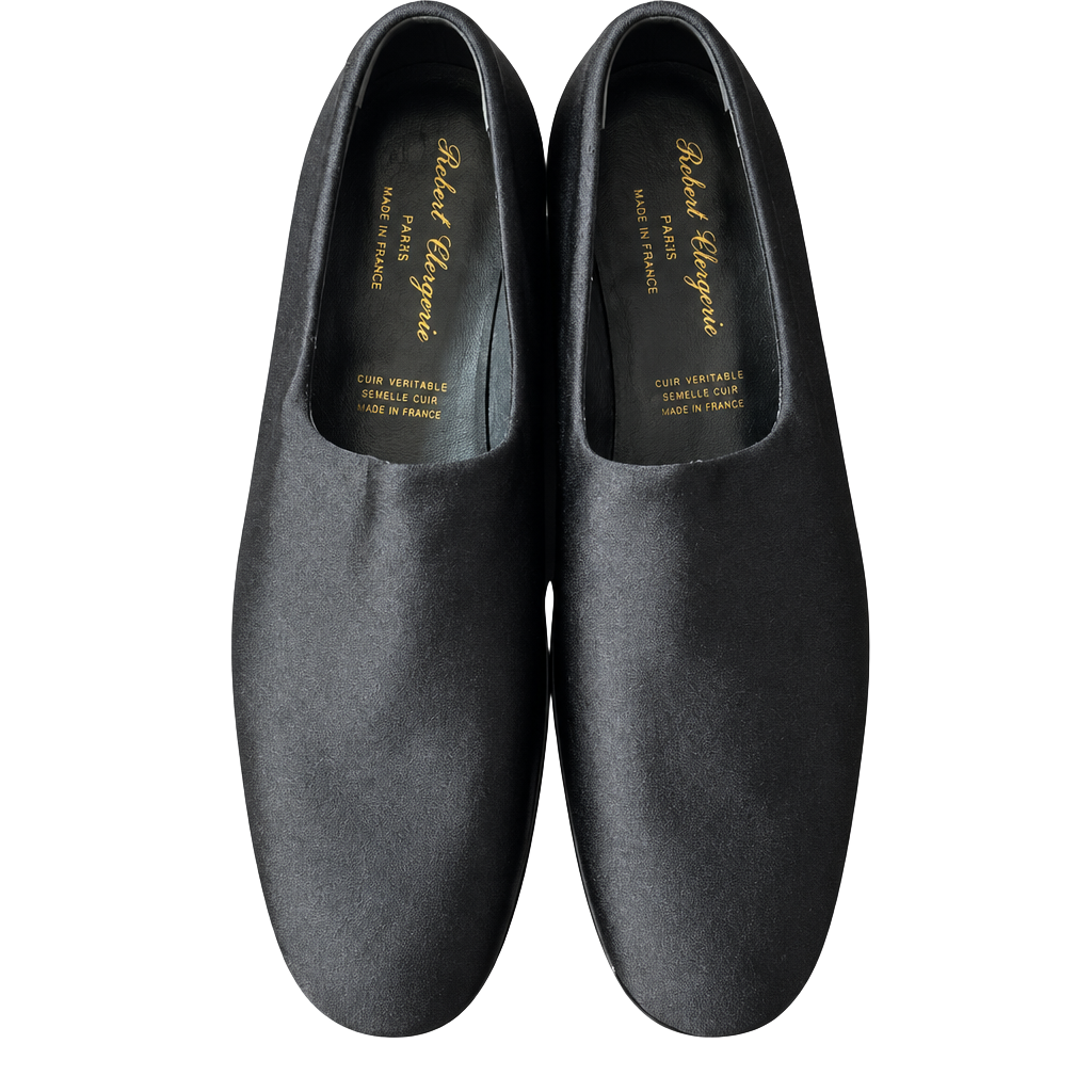 ROBERT CLERGERIE Black Satin Loafers WORN once 1