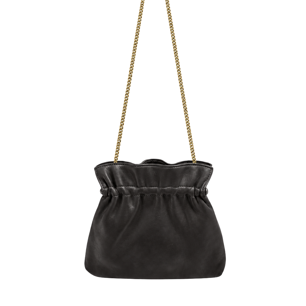 Vintage Ande Evening Party Dark Brown leather Mini Crossbody bag 1