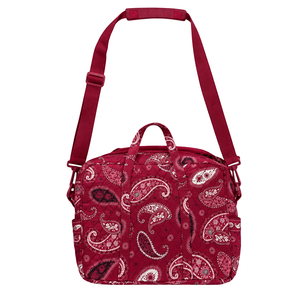 Vera Bradley Red Paisley Laptop Bag 1