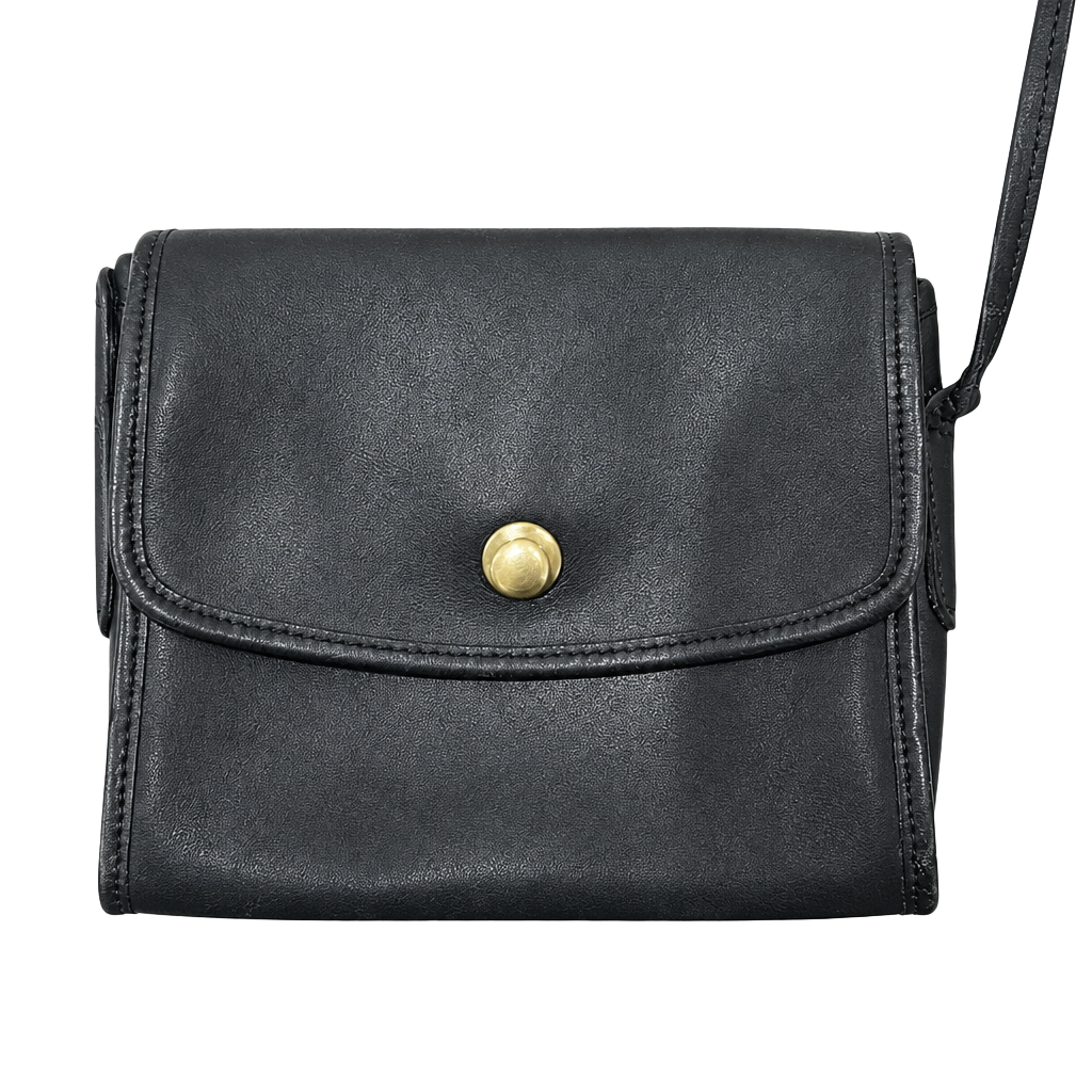 Coach Chrystie rare vintage navy blue glove tanned leather crossbody bag 1