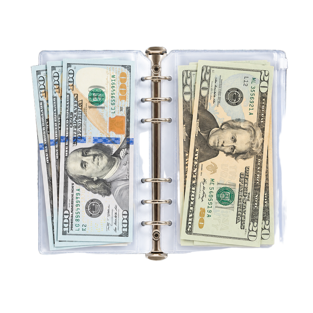 Glitter Rainbow Card Organizer Wallet - Savings Book 1