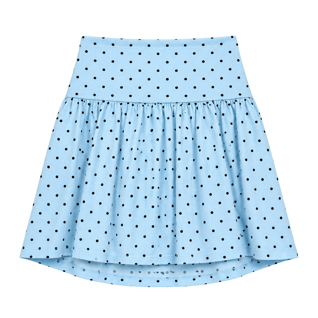 Wild Fable Babydoll Tube Top Size M Blue Polka Dots 1