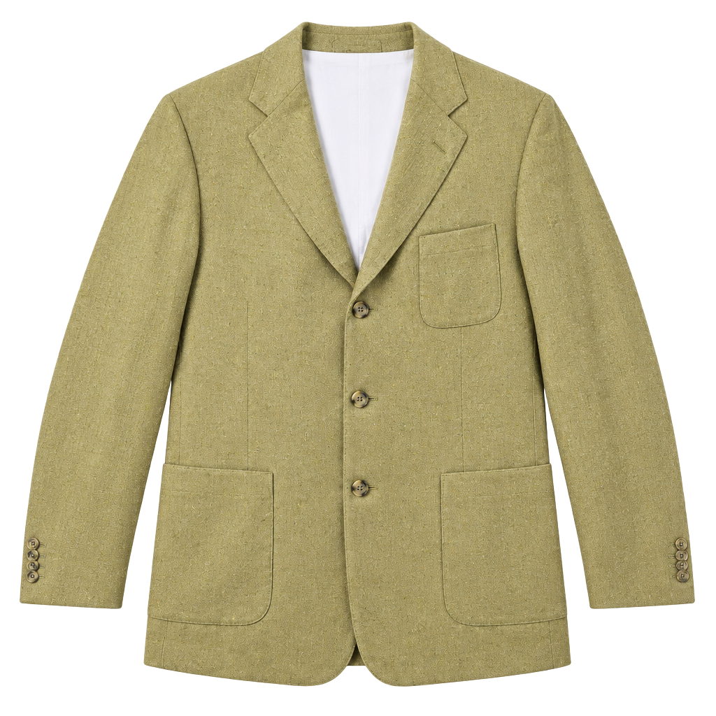 Vintage Hilton 1893 44 Long Sport Coat 100% Silk Blazer Made in USA Patch Pocket 1