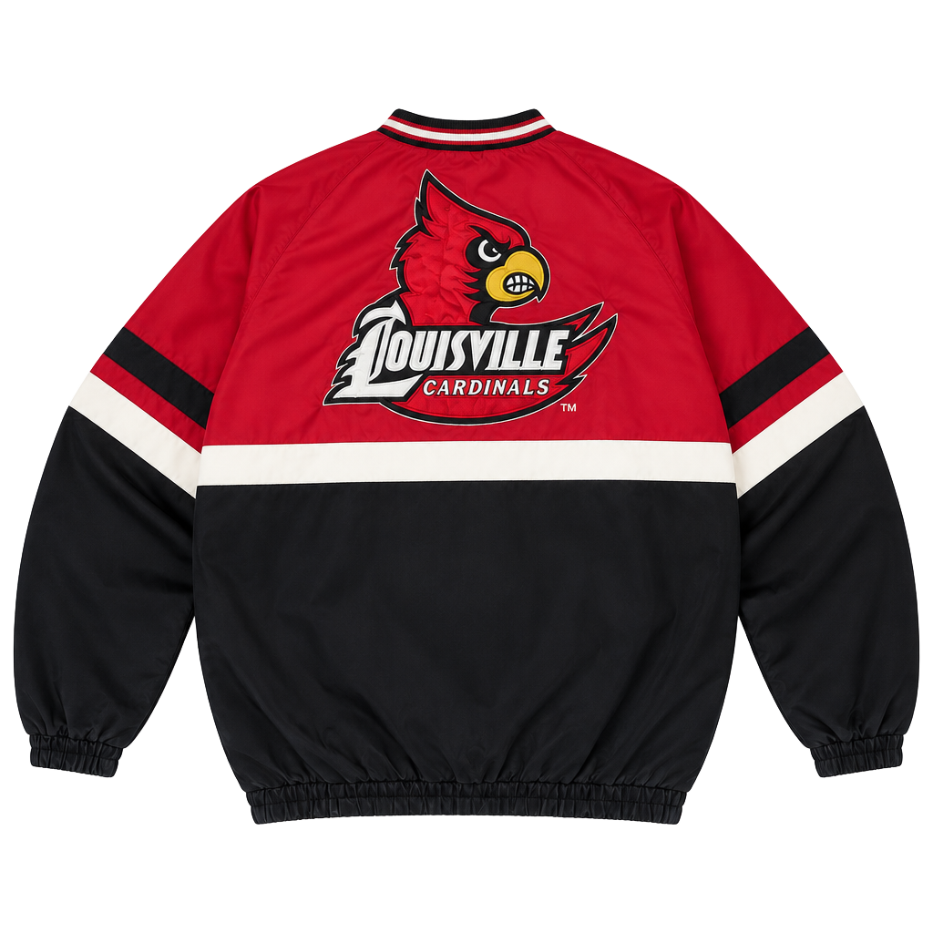 Louisville Cardinals Pullover Windbreaker Jacket 1