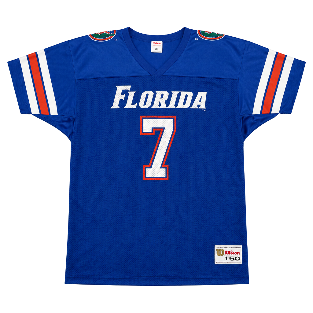 Vintage Wilson Florida Gators Football Jersey Size XL/50 Blue #7 1