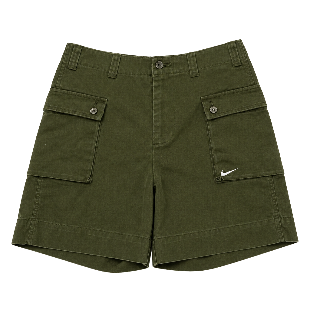 Nike Life Woven Cargo Shorts Size 28 Olive Green 1