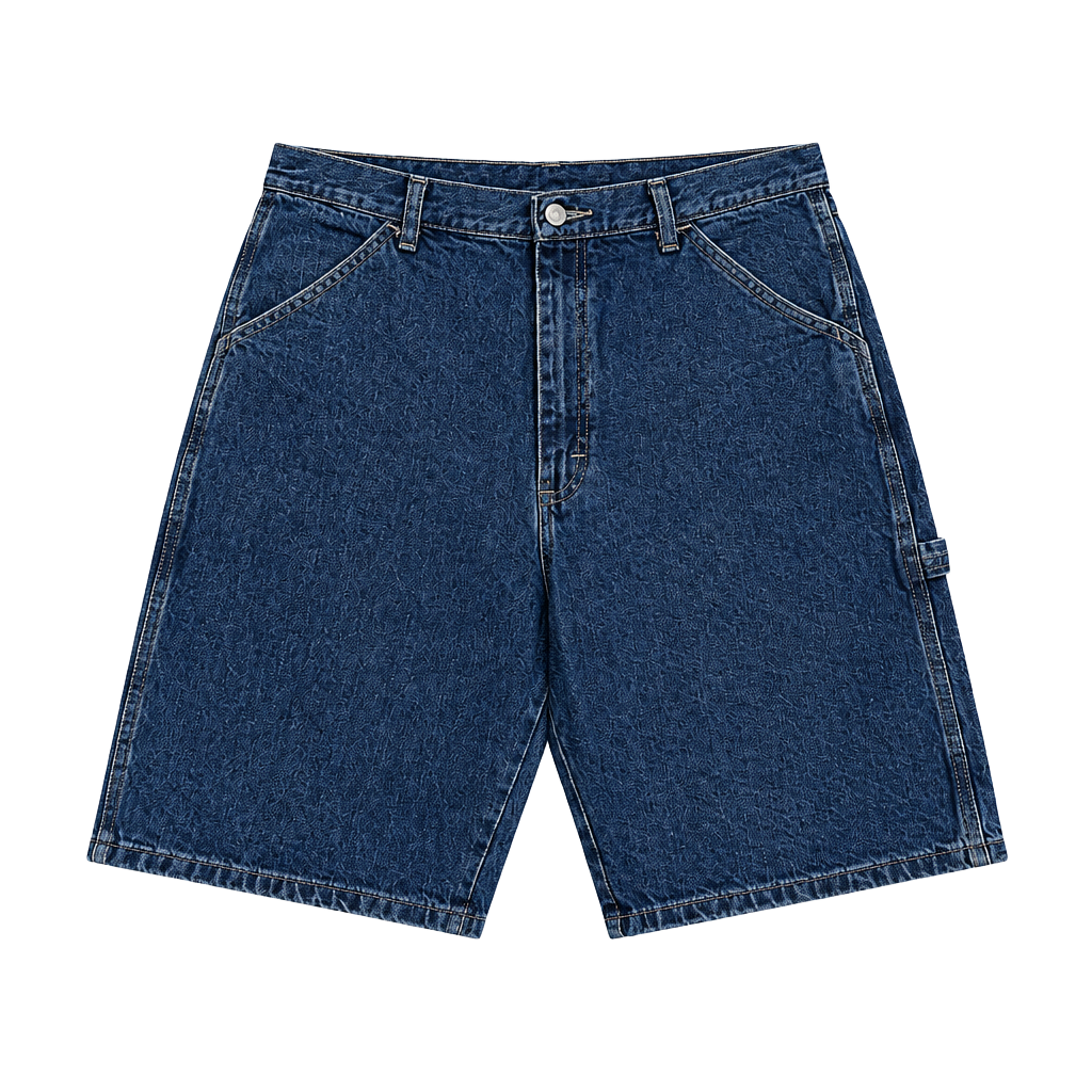 Wrangler Carpenter Denim Shorts Size 32 Dark Wash Blue Jorts 1
