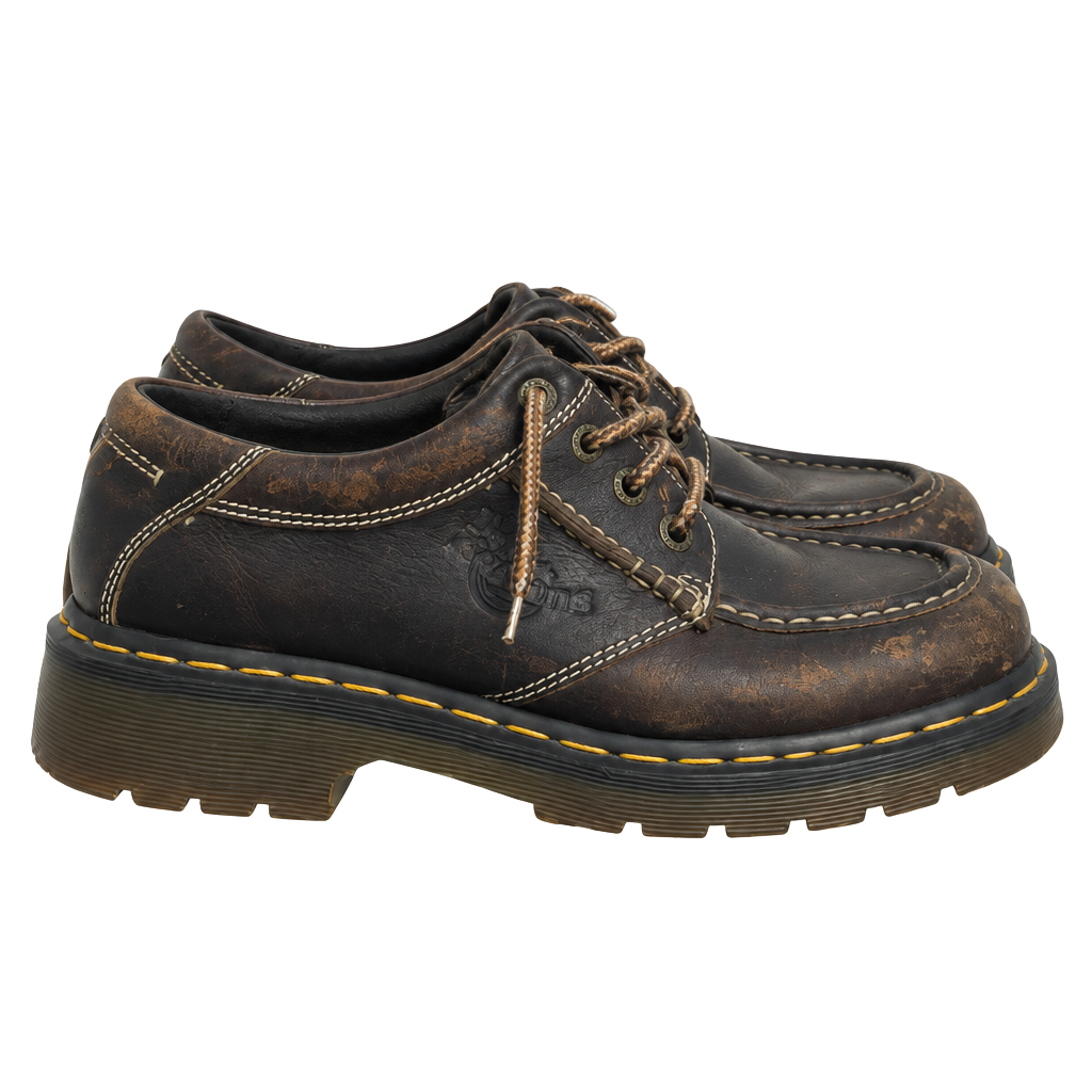 Dr. Martens 8A45 Shoes mens Size 8 Brown Leather Made in England 1