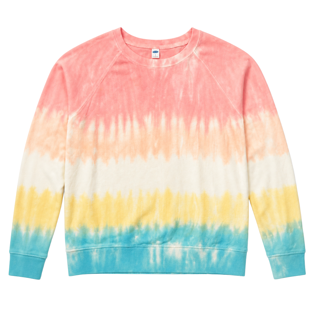 Old Navy Specially Dyed Rainbow Tie-Dye Crewneck Sweatshirt 1