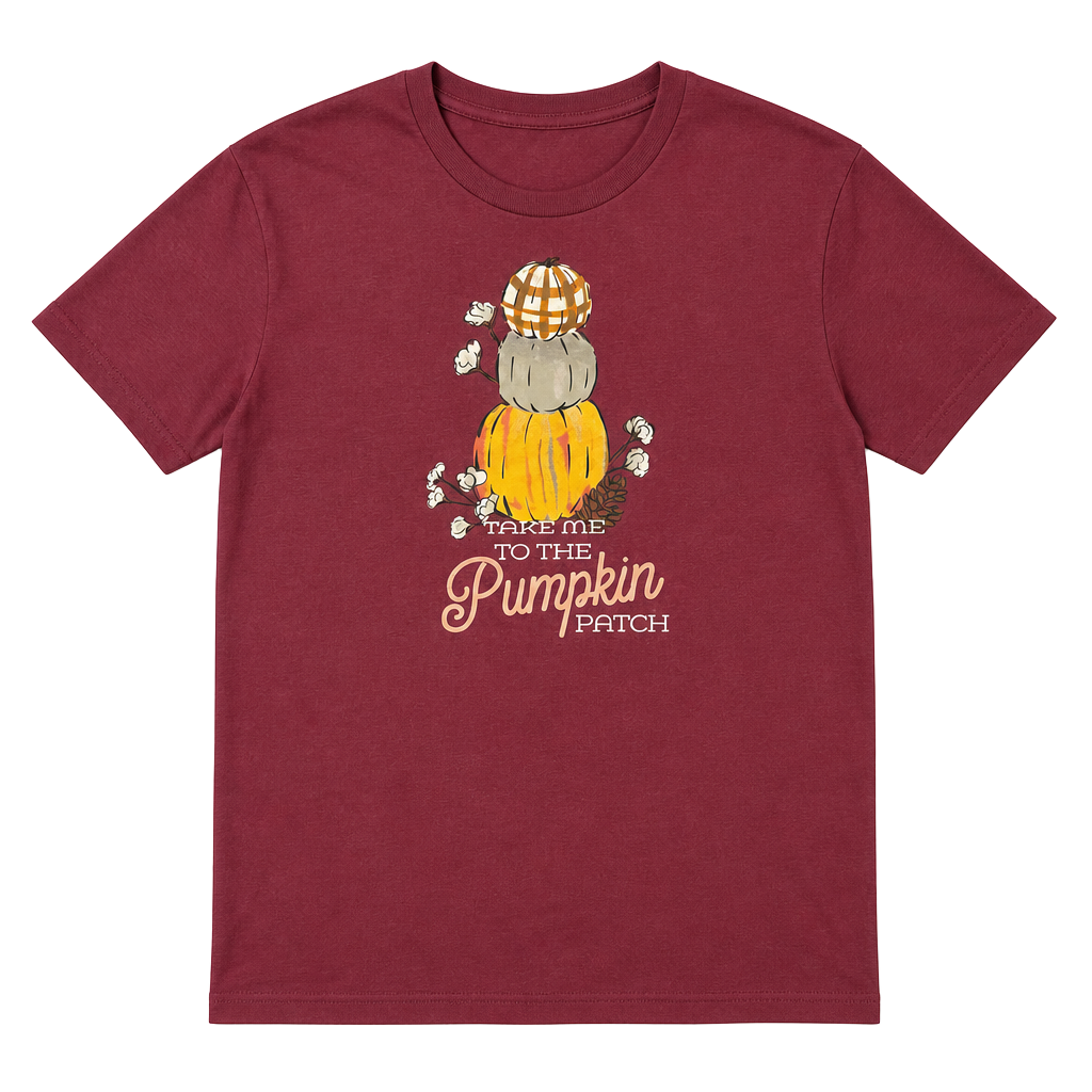 Lincoln Outfitter's Women's Pumpkin Patch T-Shirt Tawny Port Light Heather 1