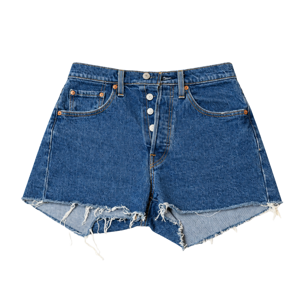 Levi's 501 Size 26 Cut Off Shorts Blue Denim 1
